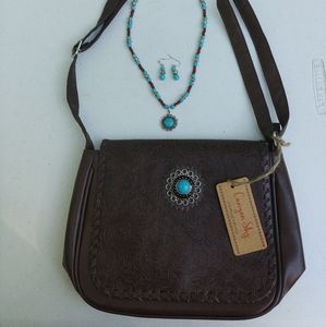 Canyon Sky Cross Body Purse Bag Southwestern o
